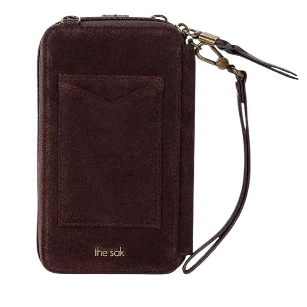 The Sak Leather Suede Convertible Smartphone Crossbody Bag